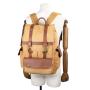 2024 Custom Hot Selling Retro Genuine Leather Canvas Backpack Bag For Men Leisurely Life