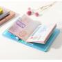 ZR798 Passport PU Bag Travel Laser Document Waterproof Passport Cover Card Wallet Holder Ticket Passport Clip Customized logo