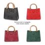 Sac A Main Dame Luxury Real Genuine Women Crocodile Skin Leather Bamboo Handle Crossbody Shoulder Handbags For Women Luxury Bags
