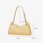 Customized Pu Leather Elegant Women's Handbags Classic Solid Color Factory Low Price Shoulder Bags