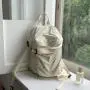 Korean Nylon Lightweight Backpack Goose Yellow Ribbon Shoulder Strap Lady Backpack Large Capacity Student Fashion Schoolbag