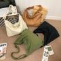 Wholesale Factory Custom Canvas Shopping Bag Korean Casual Fashion crossbody Shoulder Bag for Student