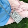 Custom Exquisite Elegant Cute Spice Girls Shoulder Bag Acrylic Hand Knitting Hand Bag Luxury High Quality Party Bag