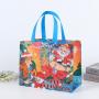 KBW641 Hot Selling Gift Packaging Bags Large Capacity Portable Folding Christmas Handbags Hot Gold Lamination Non-woven Bags