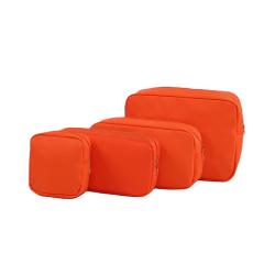 2022 RTS New Products Multi Color Women Makeup Eco Cosmetic Bag Bright Waterproof Toiletry Bag Nylon Zip Pouch Bag