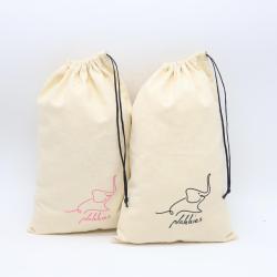 Wholesale Custom Logo Gift Cotton Twill Drawstring Shoe Hat Dust Bag Luxury Handbag Dust Bag Cotton Packaging Pouch
