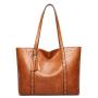 Custom design bag 2024 OEM Femme Large Capacity Pu leather Hand Luxury Tote Bag For Women Shoulder Bag