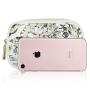 Factory wholesale leather makeup bag zipper cosmetic bag print logo women cosmetic bag