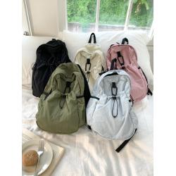 New style casual large capacity custom backpack drawstring shoulder bag nylon backpacks for girls 2023