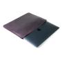 Stylish smooth genuine leather laptop sleeve slim laptop leather case with custom logo