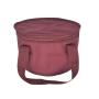 Outdoor Picnic Polyester Red Round Thermal Bag Reusable Insulated Lunch Cooler Bag