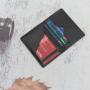 Wholesale Custom Logo Business Unisex Men's Genuine Leather Wallets Open Pu Wallet Id Bifold Card Holder Ultra-Thin Wallet Rfid