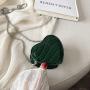 Cute Heart Shape Girls Zipper Handbag Embossed Crocodile Decoration Vegan Leather Sling Bag Small Handle Satchel Crossbody Purse