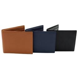 Personalized Leather hand-made minimalist wallet leather wallet card holder RFID compact wallet