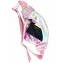 Stock Holographic Clear Iridescent Waist Bag Colorful Adjustable 19 to 47" Waist Strap Shiny Cheap Bum Travel Fanny Pack Women