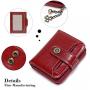 ZWY267 Wholesale Customizable Fashion Ladies RFID Money Clip Multi-color Genuine Leather Short Wallet Lightweight New Card Case