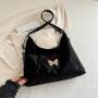 Minority Versatile Butterfly Gentle Textured Shoulder Bag for Women,  Spring and Summer High-quality Textured Backpack Tote Bag