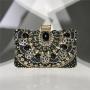 Dinner Bag Handmade Bead Embroidery Diamond Fashion Retro Evening Clutch Bags With Crystal sac tendance 2024
