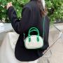 Color matching fashion bag women's 2023 new trend summer hand-held one-shoulder oval bag Western style simple messenger women's