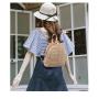 ZR393 New 2023 Lightweight Backpack Women's Korean Edition Woven Pearl Outdoor Leisure Beach Bag Summer