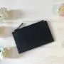 Fashion Leather Credit Card Holder Women Coin Purse Wallet Custom Saffiano Leather RFID Blocking Zipper Card Holder