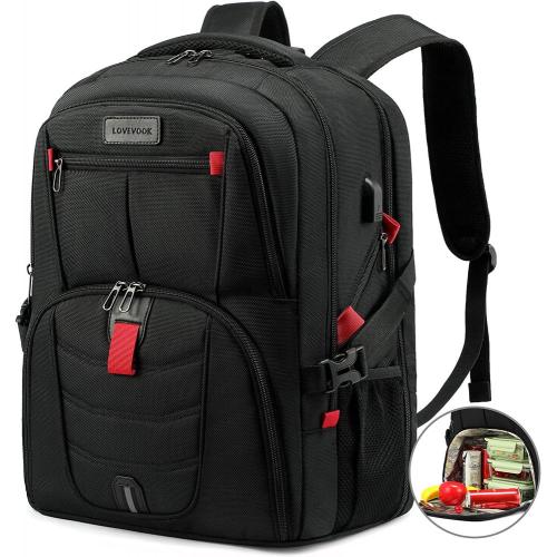 2023 New LOVEVOOK Insulated Lunch box backpacks for men 17in school College Work Camping Picnic Travel cooler laptop backpacks