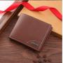 Men's Large Capacity Fashionable Waterproof Multi-Card Short Wallet Casual Plain Bag-20% Cross-Border Change