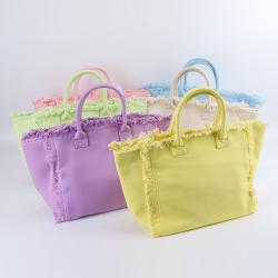 Keymay USA Warehouse Free Shipping 6 Colors Popular Bridesmaid Gift DIY Personalized Tote Bag Ladies Handbag Cute Tote Bags