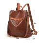 LOIRAL Fashion Ladies Handbags and Shoulder PU Leather Anti-theft Rucksack with Multipurpose Design Backpack Purse for Women