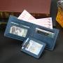 OEW201 ID Credit Card Cases Men Retro PU Leather Wallet Classic Money Clip Zipper Coins Purse Short Wallets For Men