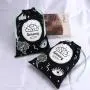 Custom Full Printed Black Canvas Fabric Gift Pouch Drawstring Organic Books Toys Packing Dust Cotton Bag