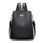 Women's Multifunctional Large Capacity Nylon Backpack Waterproof Anti-Theft Dual-Purpose Bag Fashionable Simple Design