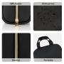 Gelory Waterproof Black Designer Purse Makeup Bag Wholesale Outdoor Travel Small Toiletry Cosmetic Bag for women