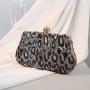 2022 New Arrivals Fashion Evening Bag Grace Embroidered Sequin Leopard Print  Banquet Clutch Luxury Handbags Purse For Women