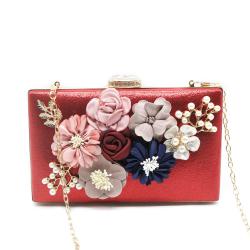 Factory Supply Flower Wedding Bride Floral Clutch Bag Evening Bags For Best Gift