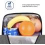 Gelory Lunch Bag For Women Men Kids Double Zippers Wide Open Bag Leakproof Thermal And Cooler Reusable Lunch Box