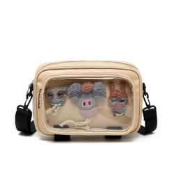 Wholesale custom ladies fashion cute shoulder bag transparency ita bag handbag for women