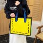 HR346 Women Cute 3D 2D Carton Bags Reusable Student Kids Children Handbag Boys Girls Gifts Nylon Shopping Tote Bags