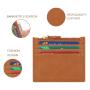 Slim Purse Vintage Credit Card Holder Zipper Pocket RFID Wallet Genuine Leather Id Credit Card Case Holder PU Wallets