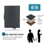New Typecase Mens Wallet Card Holder Genuine Leather RFID Blocking Smart Minimalist Aluminum Card Case Rfid Card Casual Wallets
