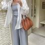 Wholesale Design Shoulder Bag Plain Creative Trend Fashion Lady'S Messenger Bag Striped Pleated Women'S Messenger Handbag