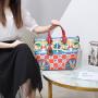 Latest Design ladies bag colorful printing handbag for eye-catching designer bag for women quality factory direct sales 33 cm