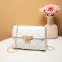 2024 Ladies Fashion Mobile Phone Bag New Embroidered Small Square Bag with Diamond Chain for Ladies Wholesale
