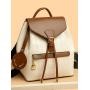 New Retro Contrast Color Handheld Multi functional Large Capacity Fashion Travel Traveling backpack