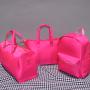 Large Capacity Customizable Logo Travel Storage Bag Macaron Candy Color New Hot Pink Nylon Backpack