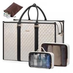 LOVEVOOK 2024 Designer 4 pcs/set Fashion Travel duffle Tote Weekender Bag with shoes bag dry wet pocket Traveling Bag Unisex