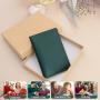 Men'S Genuine Leather Solid Bifold Wallet National Id Card Holder Wallets Rfid Anti Theft