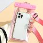 SN076 PVC Waterproof Mobile Phone Dry Bag for Swimming Simple Crossbody Lanyard Transparent Waterproof Case Messenger Hand Pouch