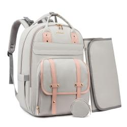 LOVEVOOK Flap Multipurpose Diaper Bag for Baby Waterproof Travel Baby Bag for Mom with Changing Pad Diaper Bag Mommy Backpack