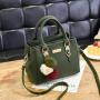 2024 Women's Fashion Small Single Shoulder Bag New Large-Capacity Double-Layer Fur Ball Bag Portable  Bags for Women